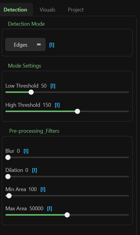 Detection Tab
