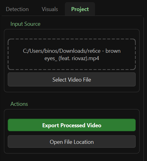 Export Dialog
